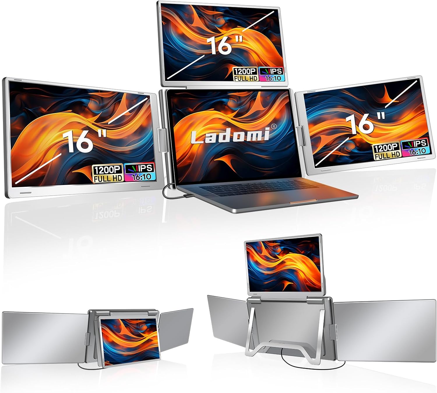 Laptop Screen Extender Monitor Portable（Compatible with 12"-18.5"  laptops）