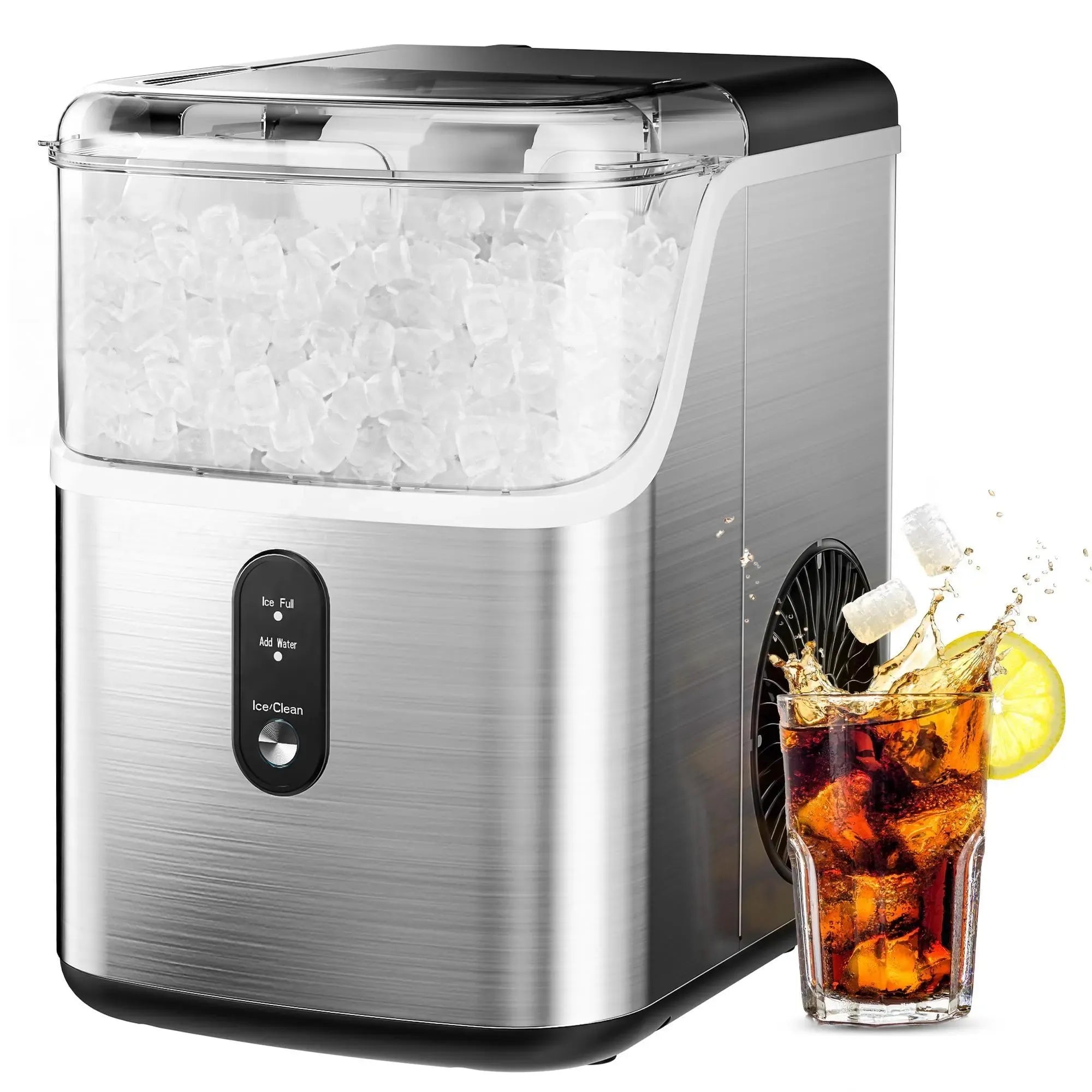 Nugget Ice Maker - 44Lbs/24H Self-Cleaning Machine