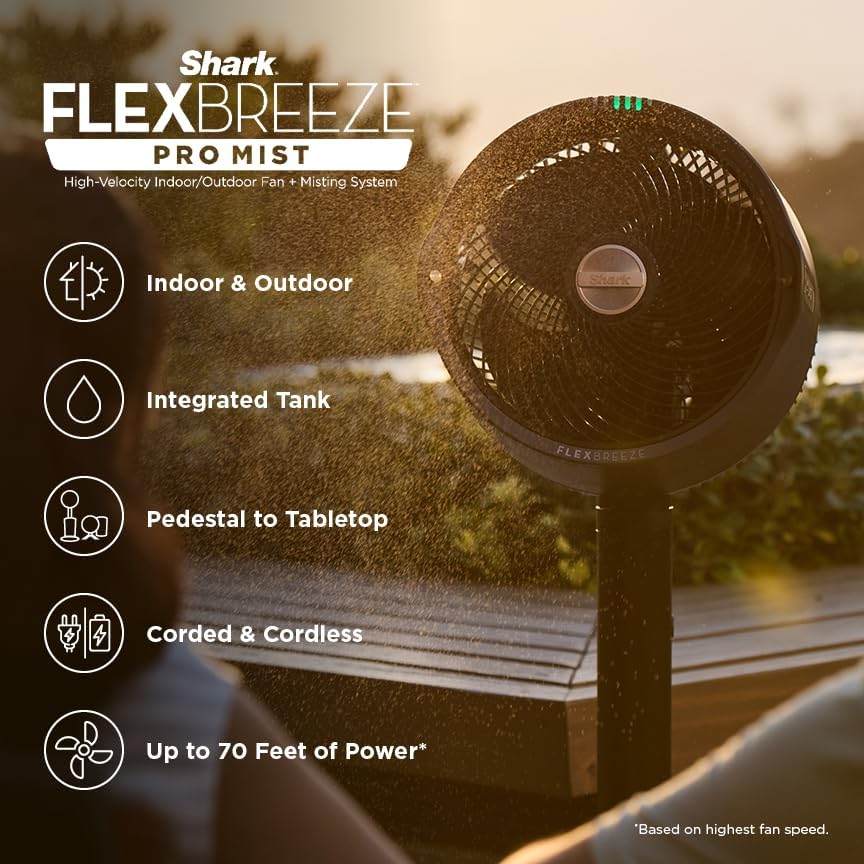 FlexBreeze Pro Mist Fan