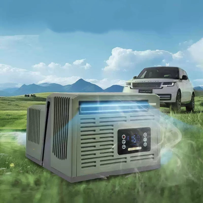 All-in-One DC Portable Air Conditioner for Car RV Tent Outdoor, 24V/48V Fast Cooling AC