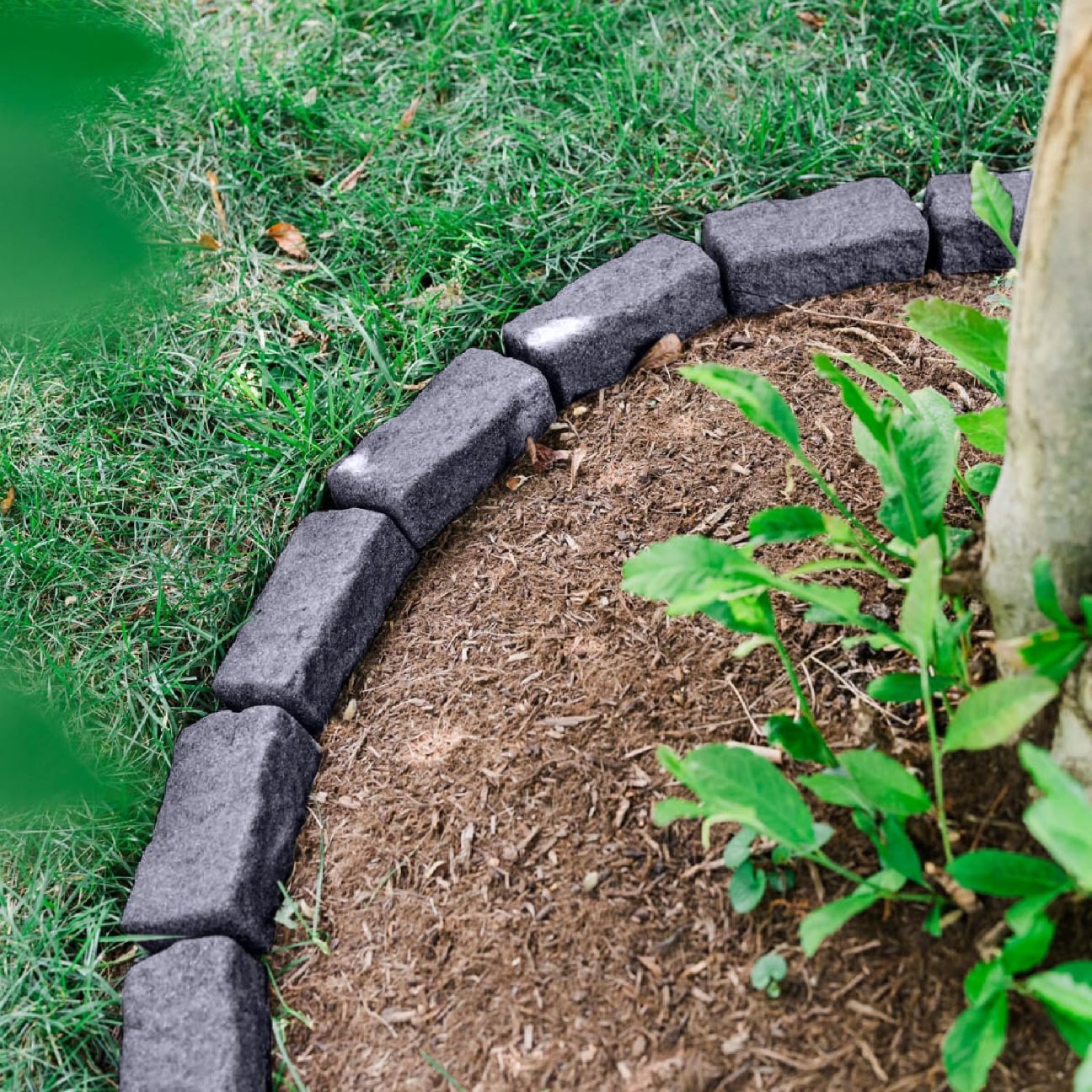 Landscape Edging | Garden Edging Border | Faux Stone Bricks for Lawn edging, Flower beds, Pathways & Yard Edging