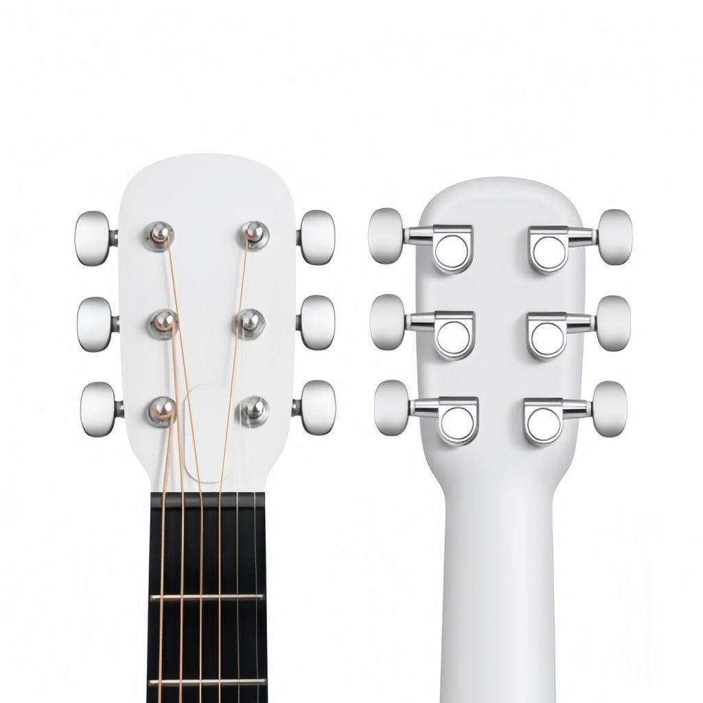Acoustic Electric Guitars Carbon Fiber Travel Smart Audio Guitar with 3.5 inch TouchScreen