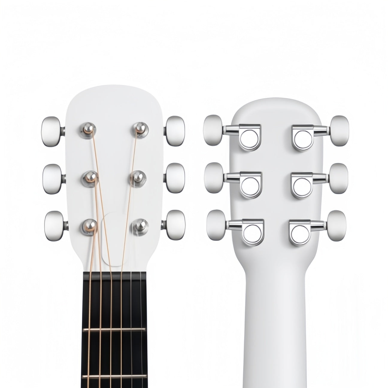 Acoustic Electric Guitars Carbon Fiber Travel Smart Audio Guitar with 3.5 inch TouchScreen