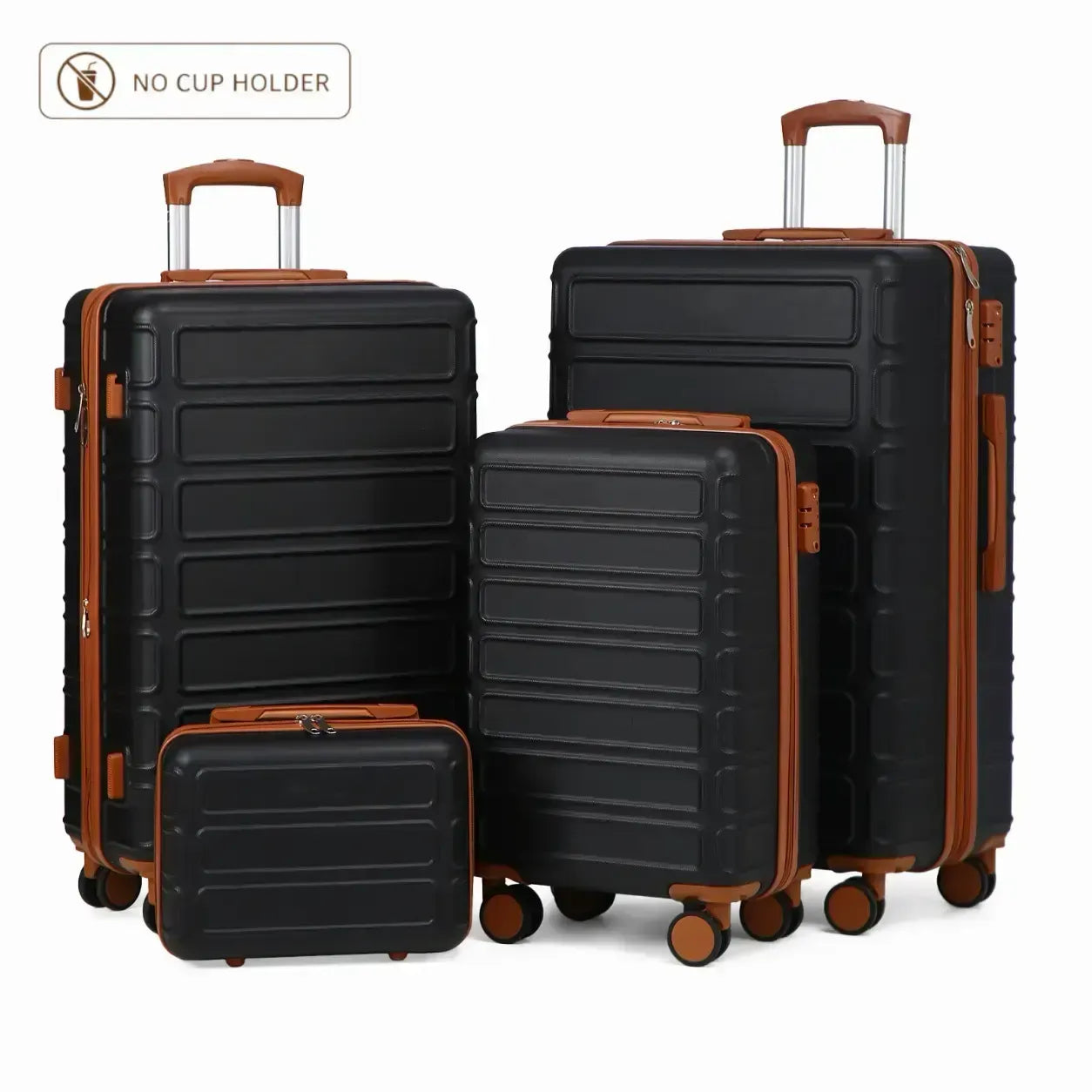 4-Piece Expandable Luggage Set – Durable Hardshell Suitcases with TSA Lock & Spinner Wheels for Smooth Travel