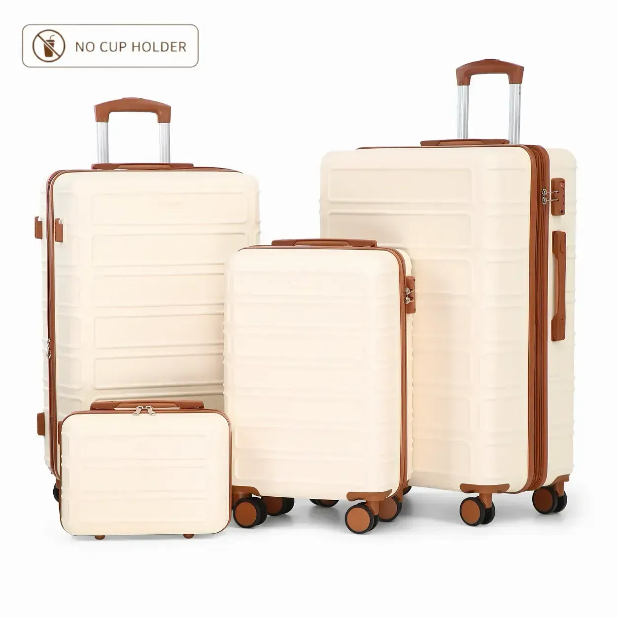 4-Piece Expandable Luggage Set – Durable Hardshell Suitcases with TSA Lock & Spinner Wheels for Smooth Travel