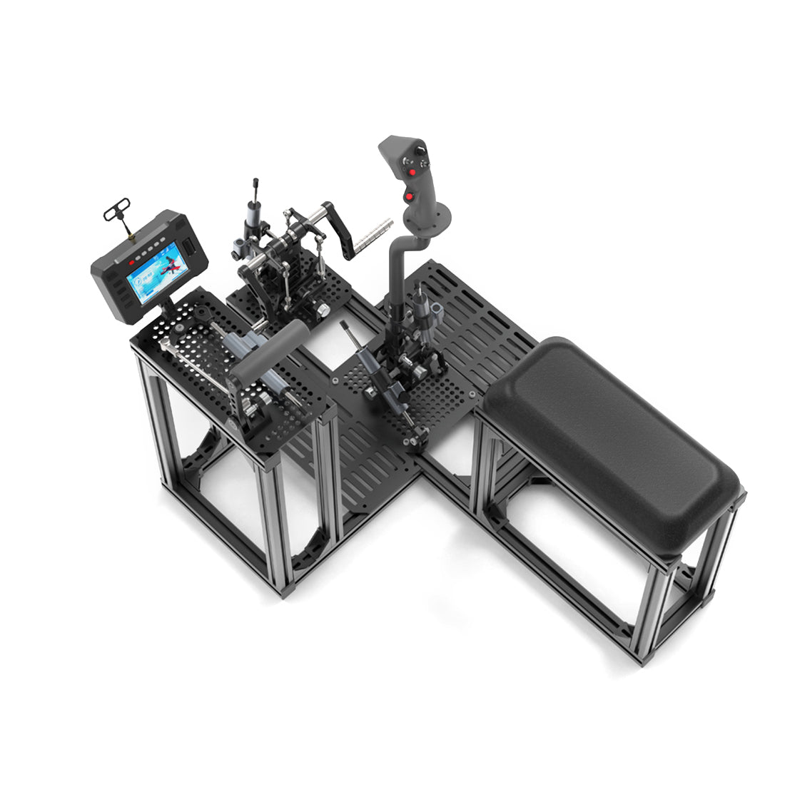 WOLFBUSH FF10 RC Cockpit Chair – 2.4GHz 10-Channel ELRS Flight Simulator Controller