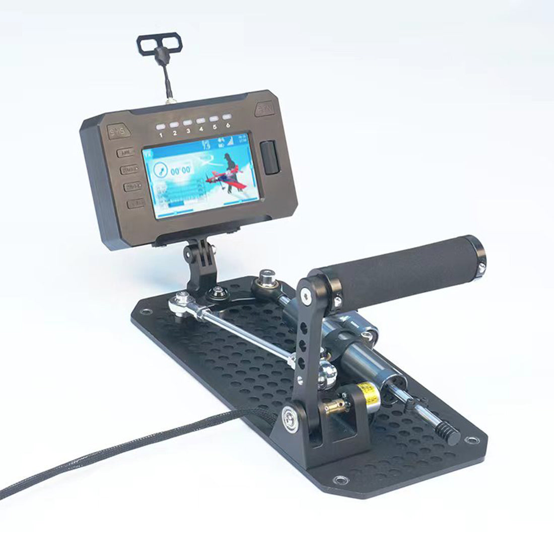 WOLFBUSH FF10 RC Cockpit Chair – 2.4GHz 10-Channel ELRS Flight Simulator Controller
