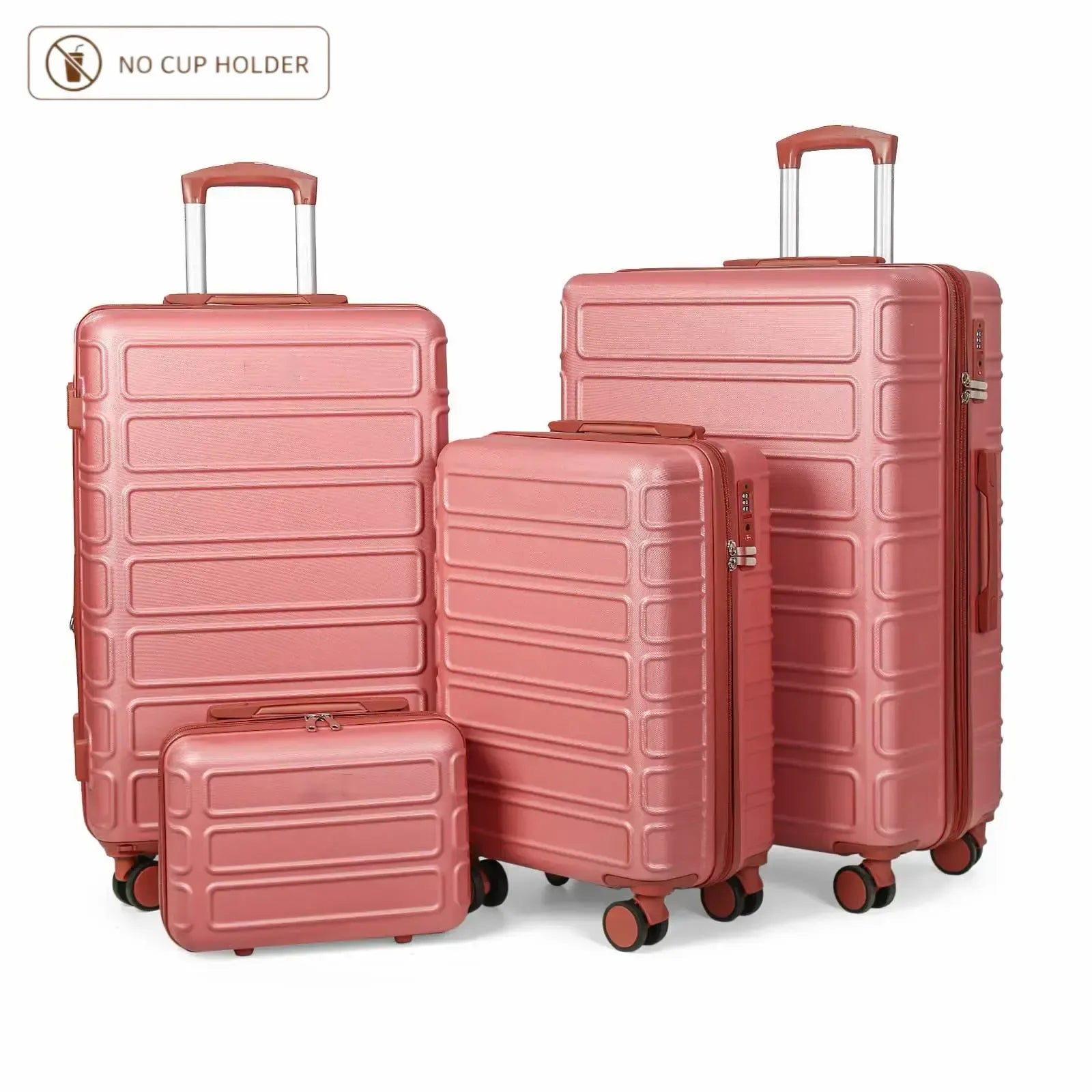4-Piece Expandable Luggage Set – Durable Hardshell Suitcases with TSA Lock & Spinner Wheels for Smooth Travel
