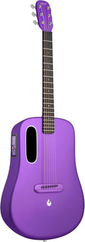 Acoustic Electric Guitars Carbon Fiber Travel Smart Audio Guitar with 3.5 inch TouchScreen