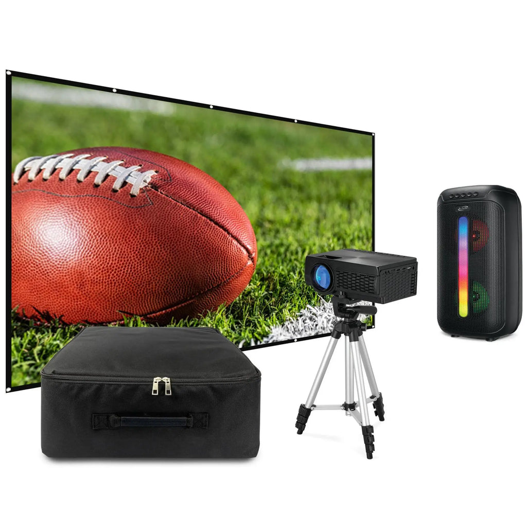 iLive Pop-up Projector Movie Kit with 120" Screen & Speaker