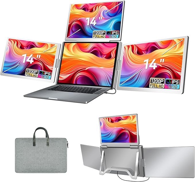 Laptop Screen Extender Monitor Portable（Compatible with 12"-18.5"  laptops）
