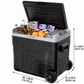 50L Portable Fridge Freezer – DC/AC Powered, Ice-Free Cooling Anywhere