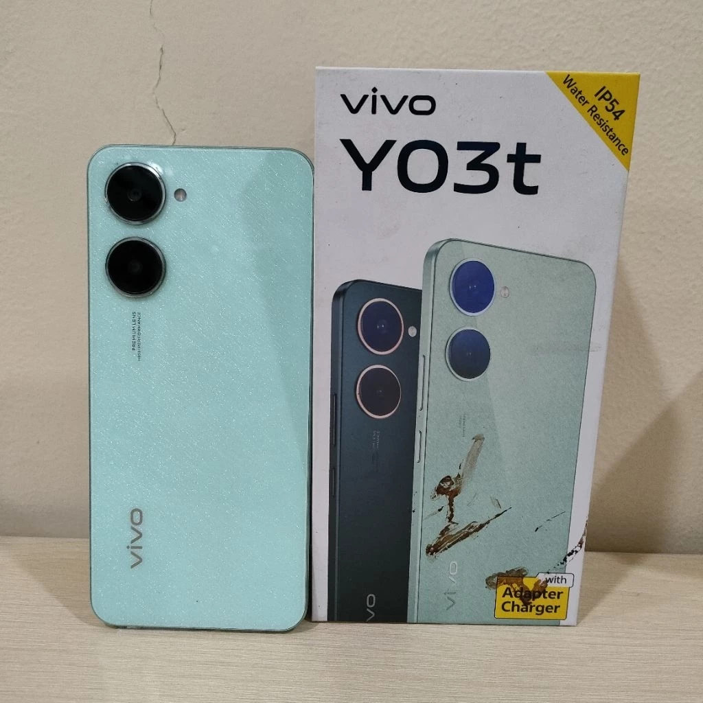 Vivo Y03t - IP54 Tahan Air, AI Dual Camera 5000mAh + 15W FlashCharge, Layar Sunlight 90Hz