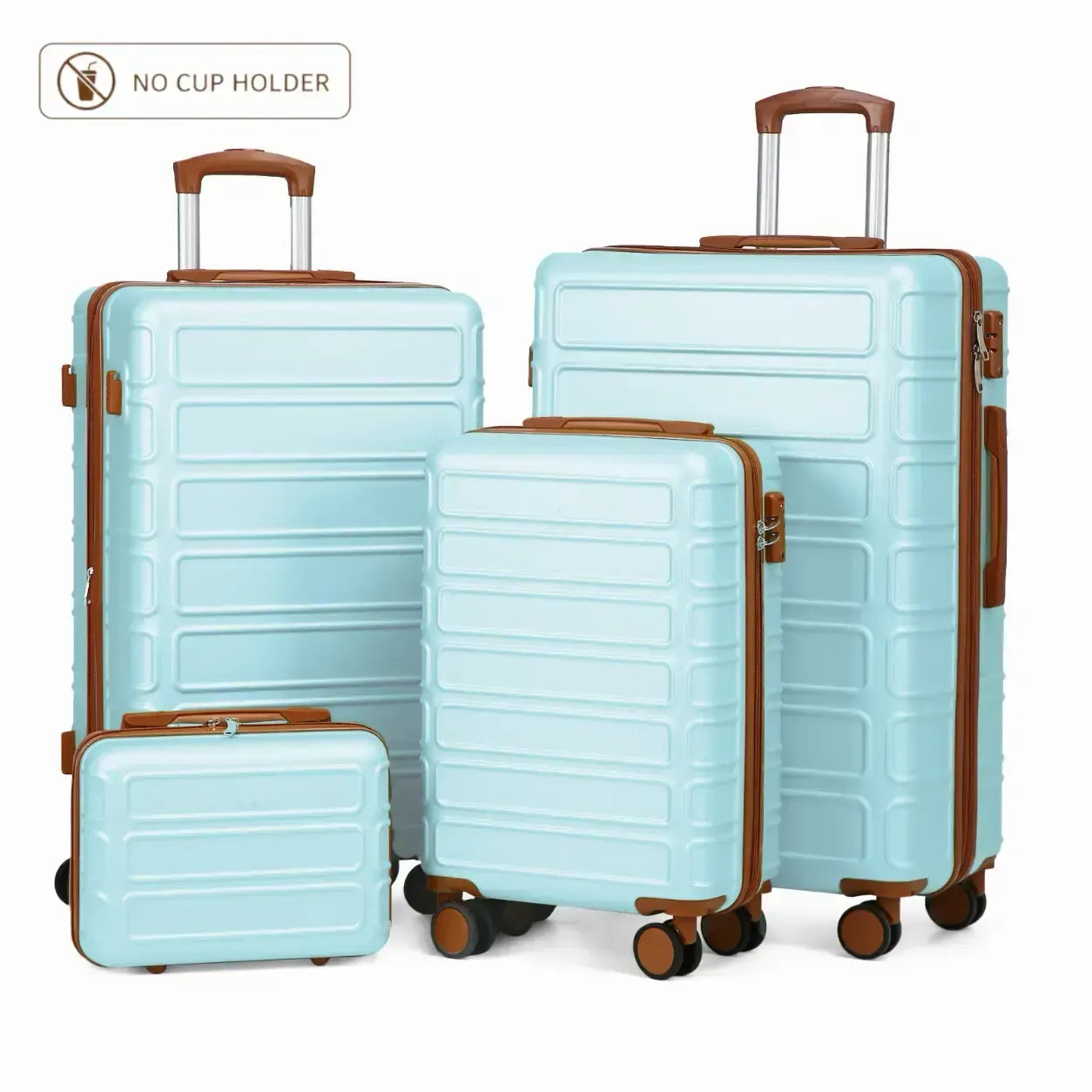4-Piece Expandable Luggage Set – Durable Hardshell Suitcases with TSA Lock & Spinner Wheels for Smooth Travel