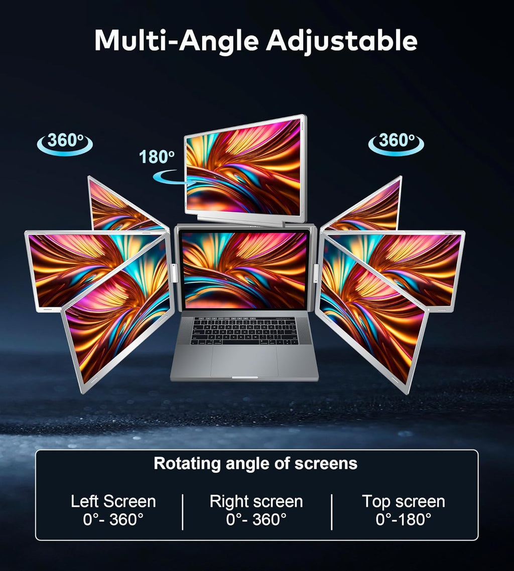 Laptop Screen Extender Monitor Portable（Compatible with 12"-18.5"  laptops）