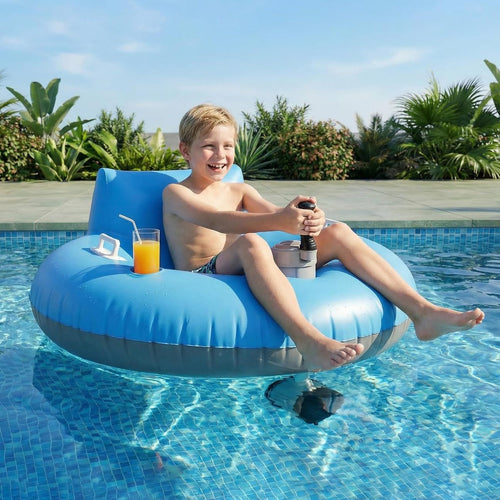 ⛱️Electric Motorized Pool Lounger w/ Sun Canopy! 🚤