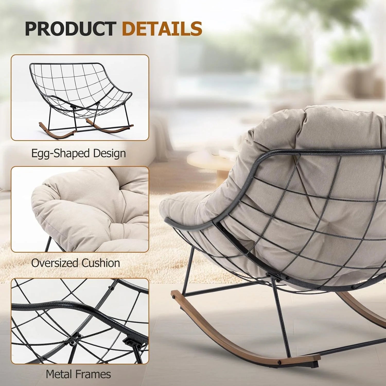Grand patio Outdoor Rocking Chair