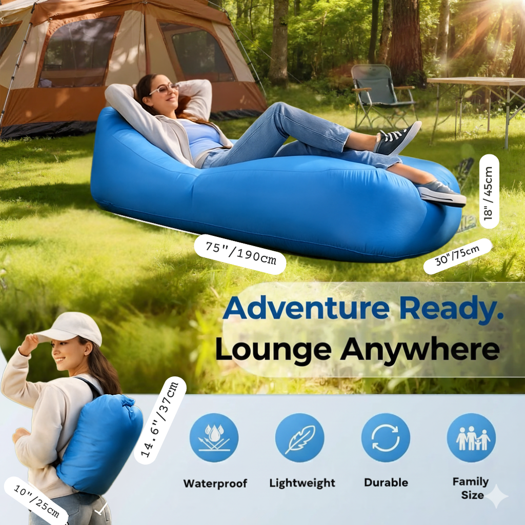 Pump-Free Inflatable Lounger