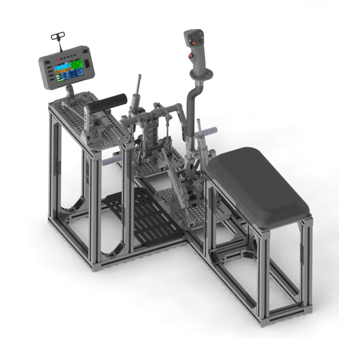 WOLFBUSH FF10 RC Cockpit Chair – 2.4GHz 10-Channel ELRS Flight Simulator Controller