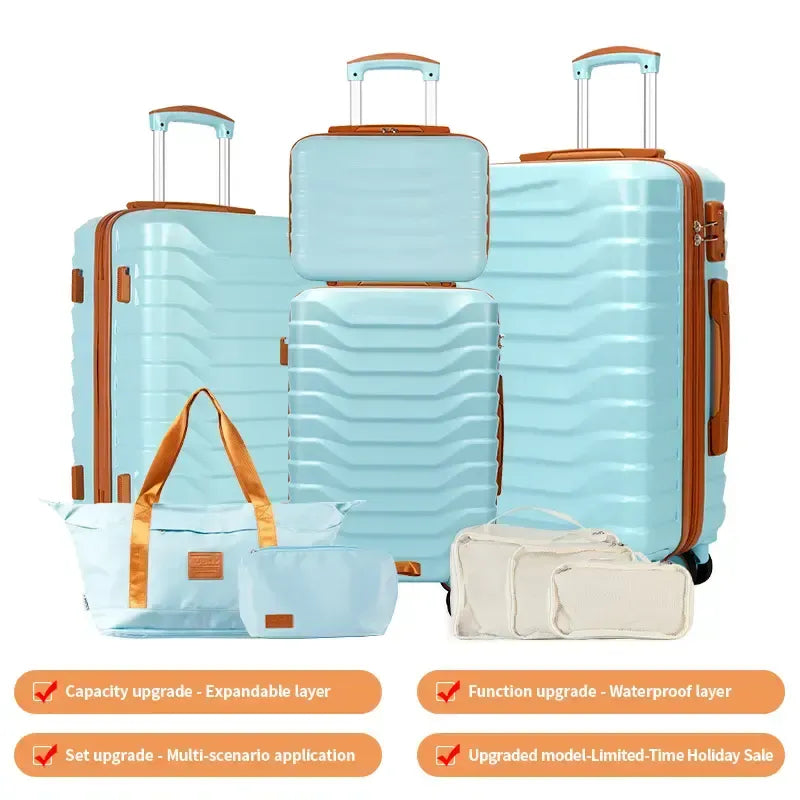 4-Piece Expandable Luggage Set – Durable Hardshell Suitcases with TSA Lock & Spinner Wheels for Smooth Travel