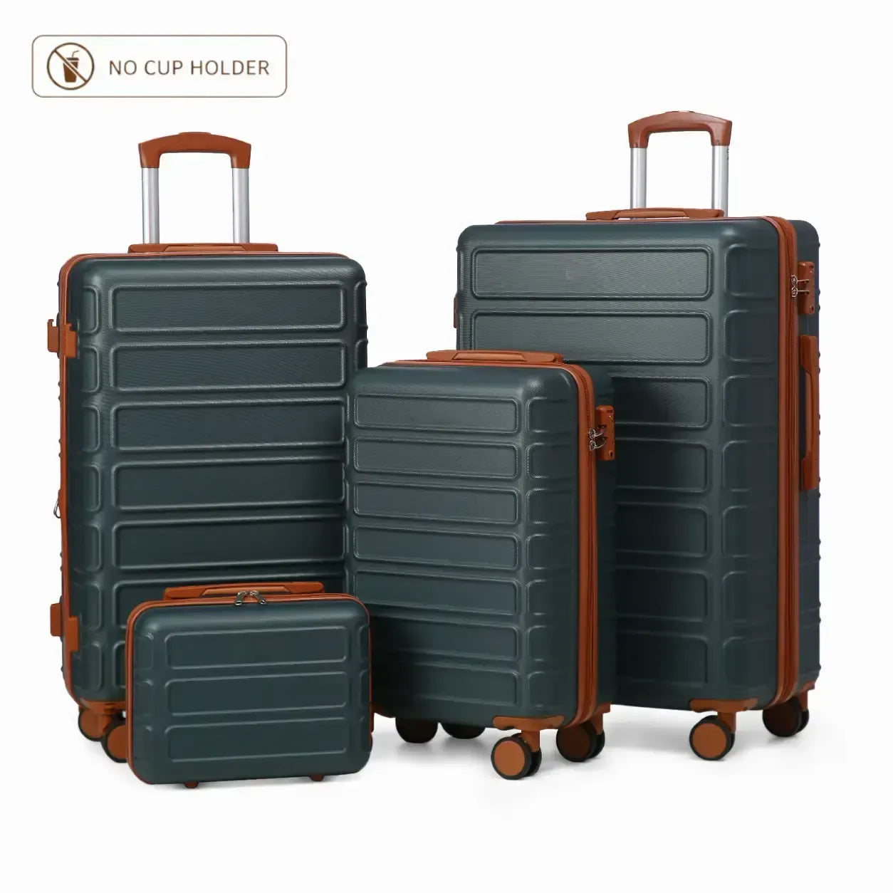 4-Piece Expandable Luggage Set – Durable Hardshell Suitcases with TSA Lock & Spinner Wheels for Smooth Travel
