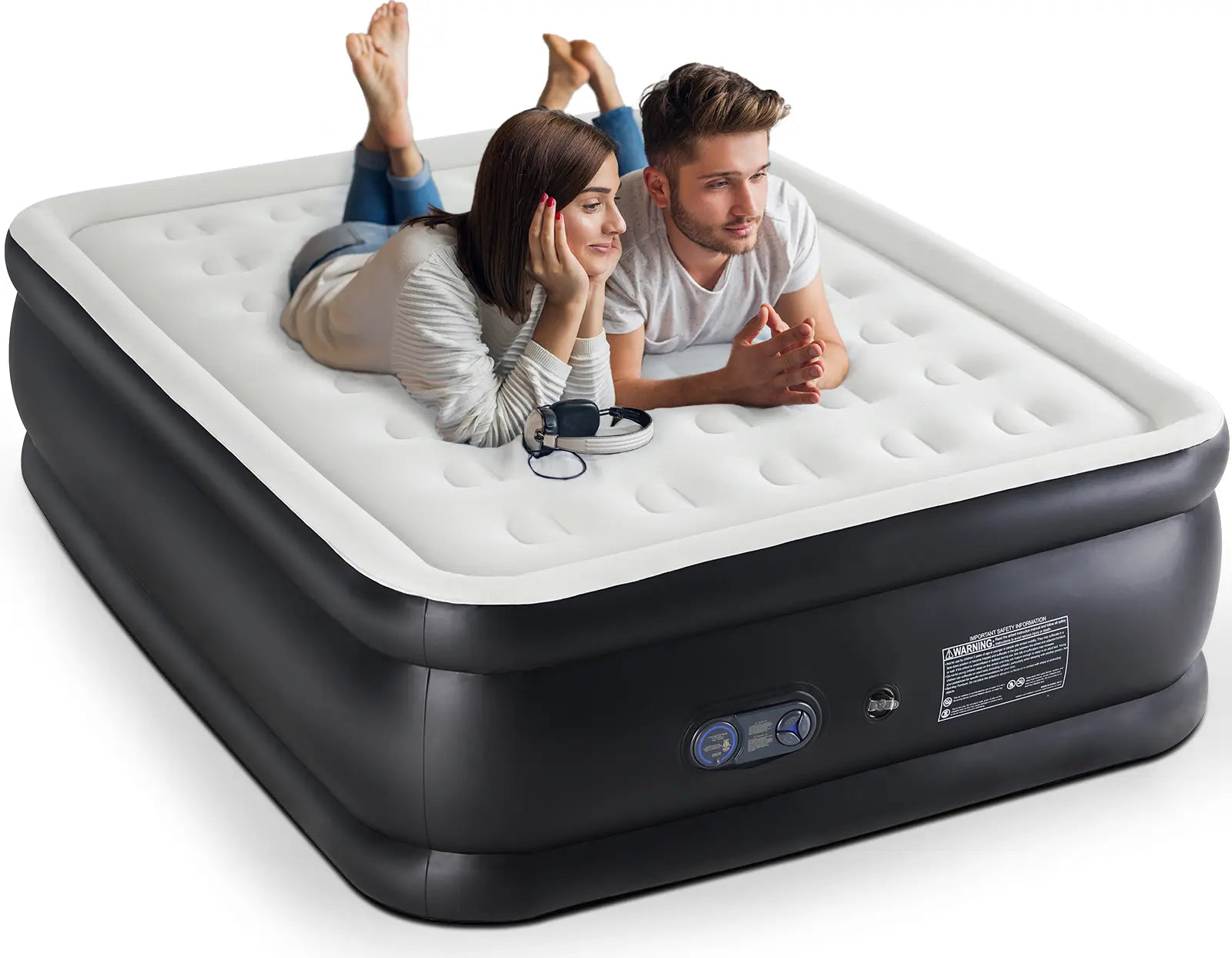Air Mattress with Built-in Pump - 660 lbs Capacity