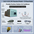 All-in-One DC Portable Air Conditioner for Car RV Tent Outdoor, 24V/48V Fast Cooling AC