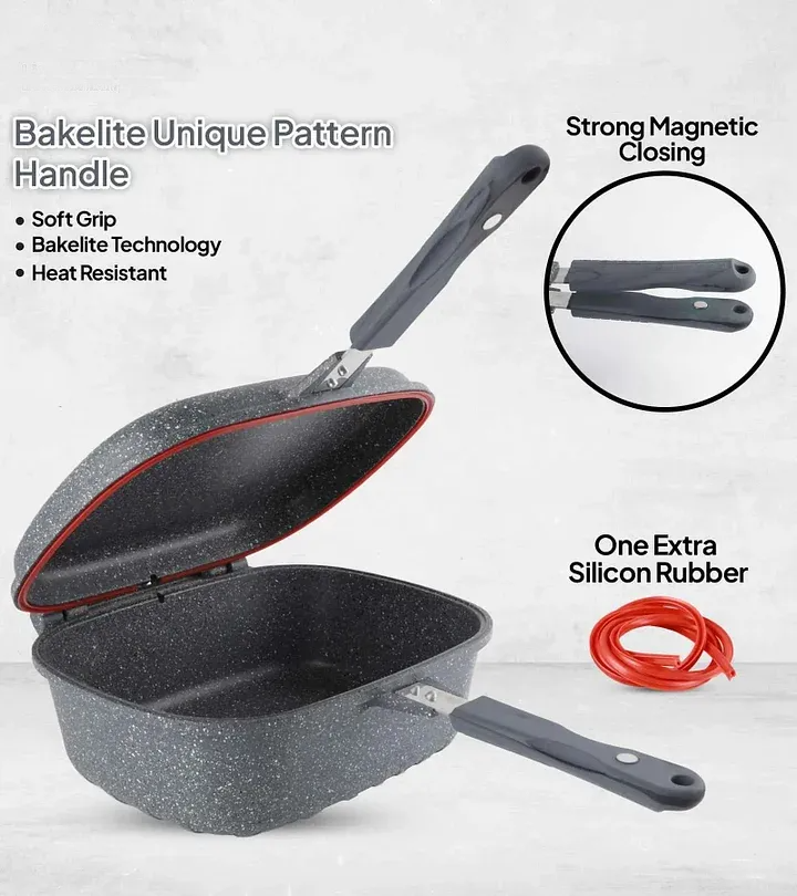 🎉Anniversary Sale-Cookware Set Pieces Non Stick Multi Layer Granite Coating🔥
